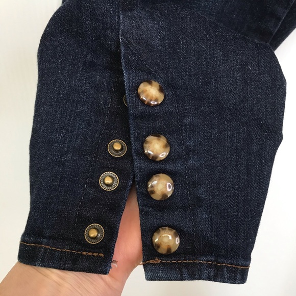 Loft High-Rise Modern Snap Cuff Ankle Jeans - 28/6 - Picture 5 of 17